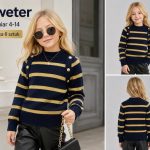 Swetry DZIECIĘCA size 4-14 lat_ paczka 6szt _1 kolor 5539017