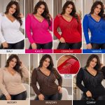 Bluzki DAMSKA TURECKA _ size uni _paczka 6szt_mix kolor 5863888
