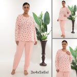 Piżamy  Damskie TURECKA _ size 3-6XL _paczka 12szt_mix kolor 5863940