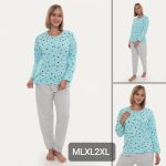 Piżamy  Damskie TURECKA _ size m-2XL _paczka 12szt_mix kolor 5863942