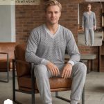 Piżamy MĘSKA TURECKA _ size M-3XL _paczka 12szt_mix kolor 5863967