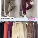 Spodnie Damskie Włoskie_size uni _paczka 6szt _mix kolor 7417654