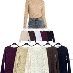 Bluzki dzianinowe damskie z długim rękawem. Produkt włoski (S/M-M/L_7) 8340158