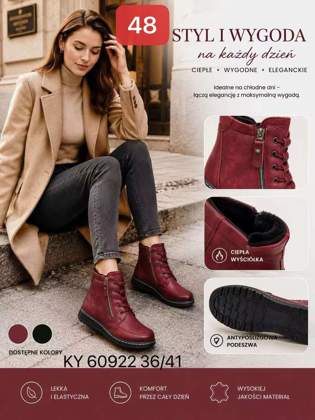 Buty Botki DAMSKIE (36-41_12par) 7452590