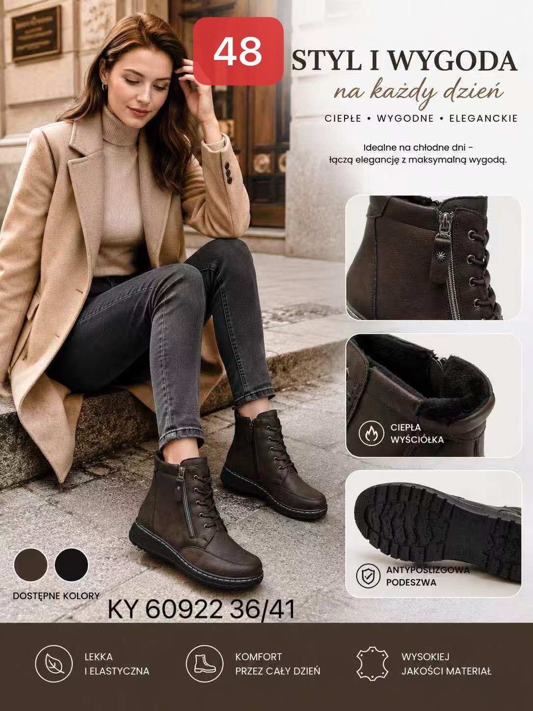 Buty Botki DAMSKIE (36-41_12par) 7452595
