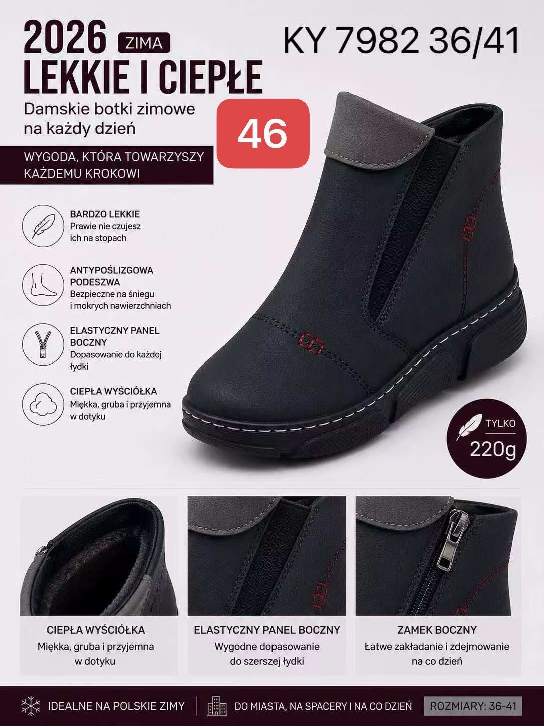 Buty Botki DAMSKIE (36-41_12par) 7452601