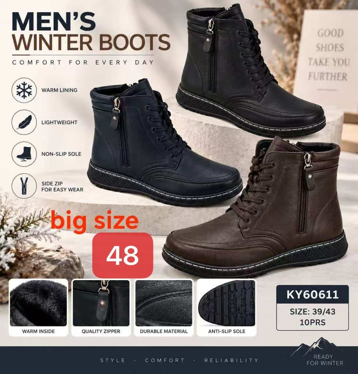 Buty Botki DAMSKIE (39-43_10par) 7452616