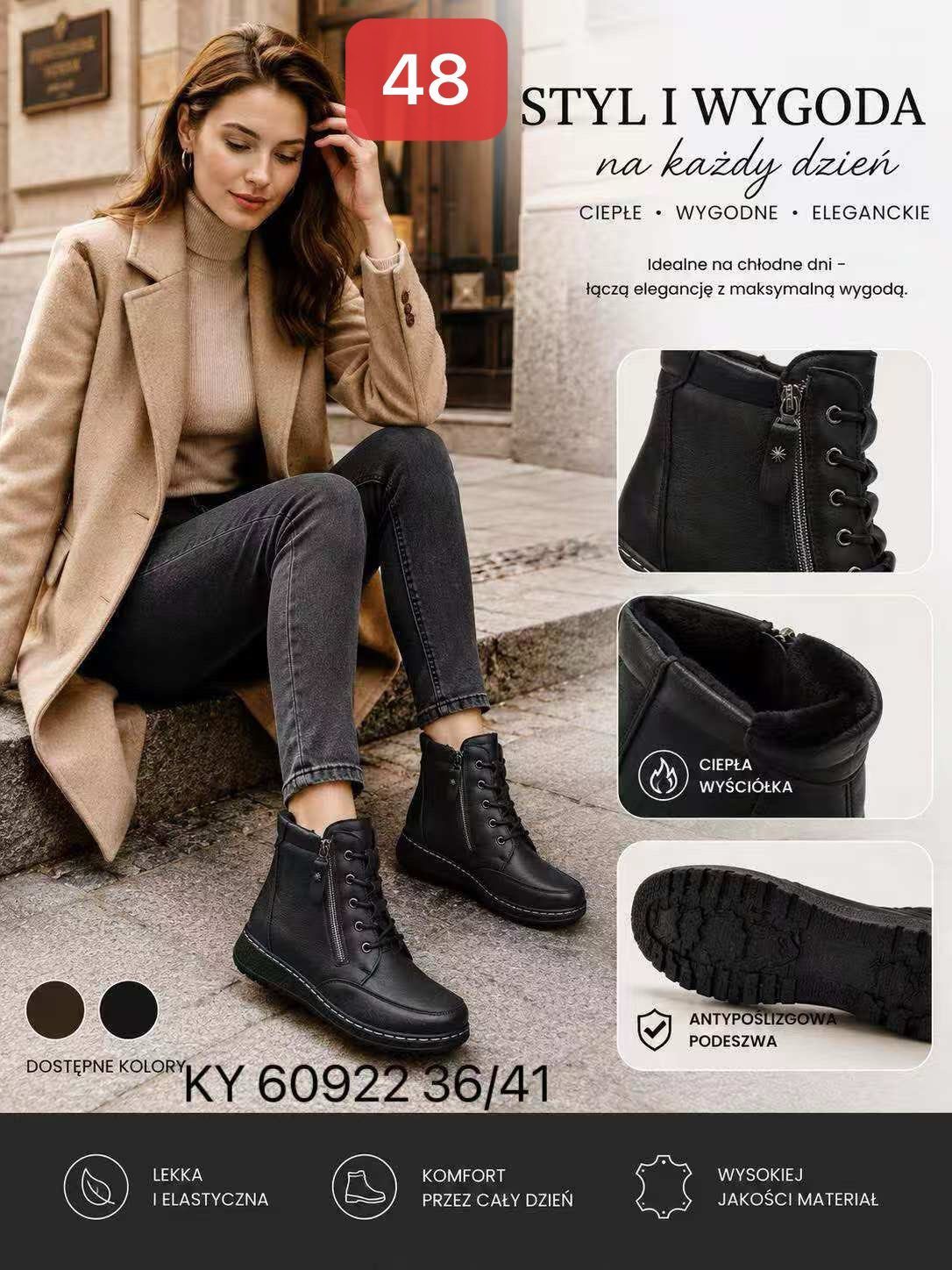 Buty Botki DAMSKIE (36-41_12par) 7452623