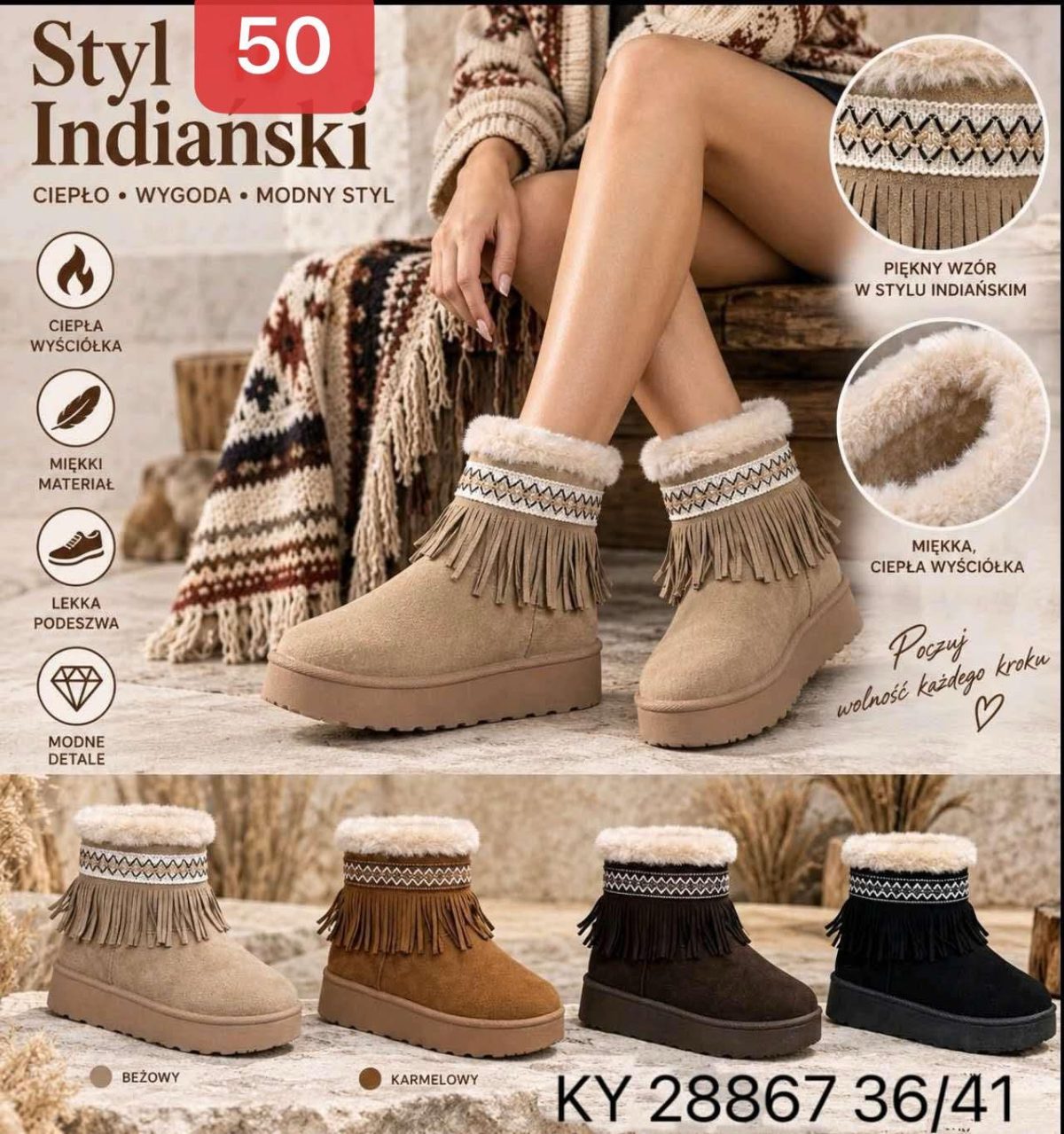 Buty Botki DAMSKIE (36-41_12par) 7452657
