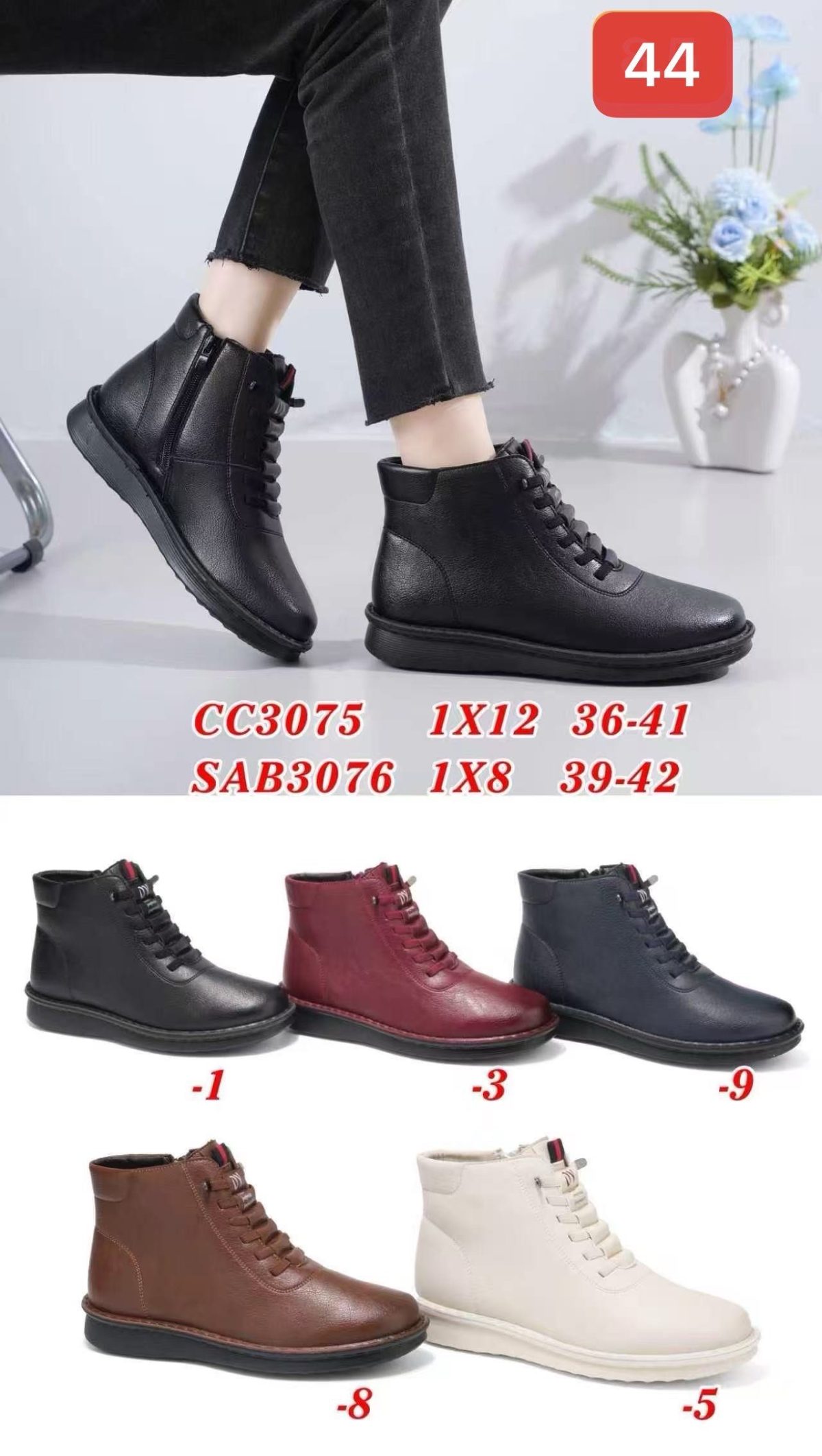 Buty Botki DAMSKIE (36-41_12par) 7452663