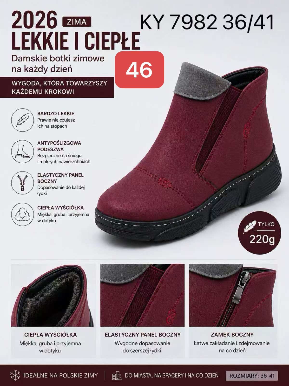 Buty Botki DAMSKIE (36-41_12par) 7452674