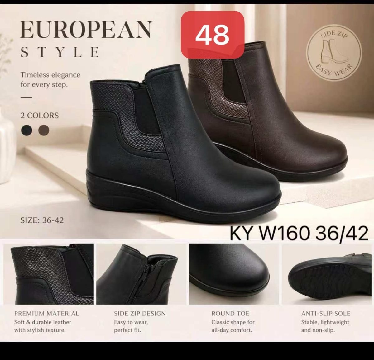Buty Botki DAMSKIE (36-41_12par) 7452685