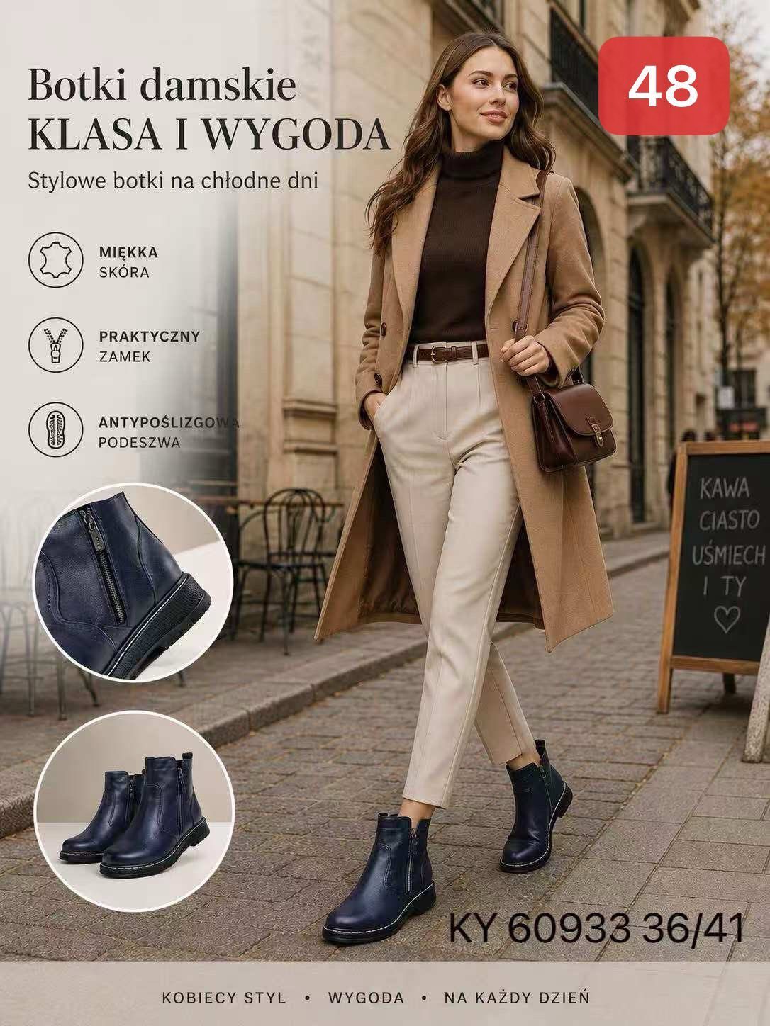 Buty Botki DAMSKIE (36-41_12par) 7452691