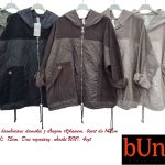 Kurtki bawełniane damskie z długim rękawem_ biust do 142cm długość 75cm. Due rozmiary .Produkt włoski (UNI_ 4) 3580689