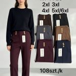 Spodnie Damskie_ size 2-6xl_ paczka 12szt _mix kolor 9411516