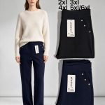 Spodnie Damskie_ size 2-6xl_ paczka 12szt _mix kolor 9411536