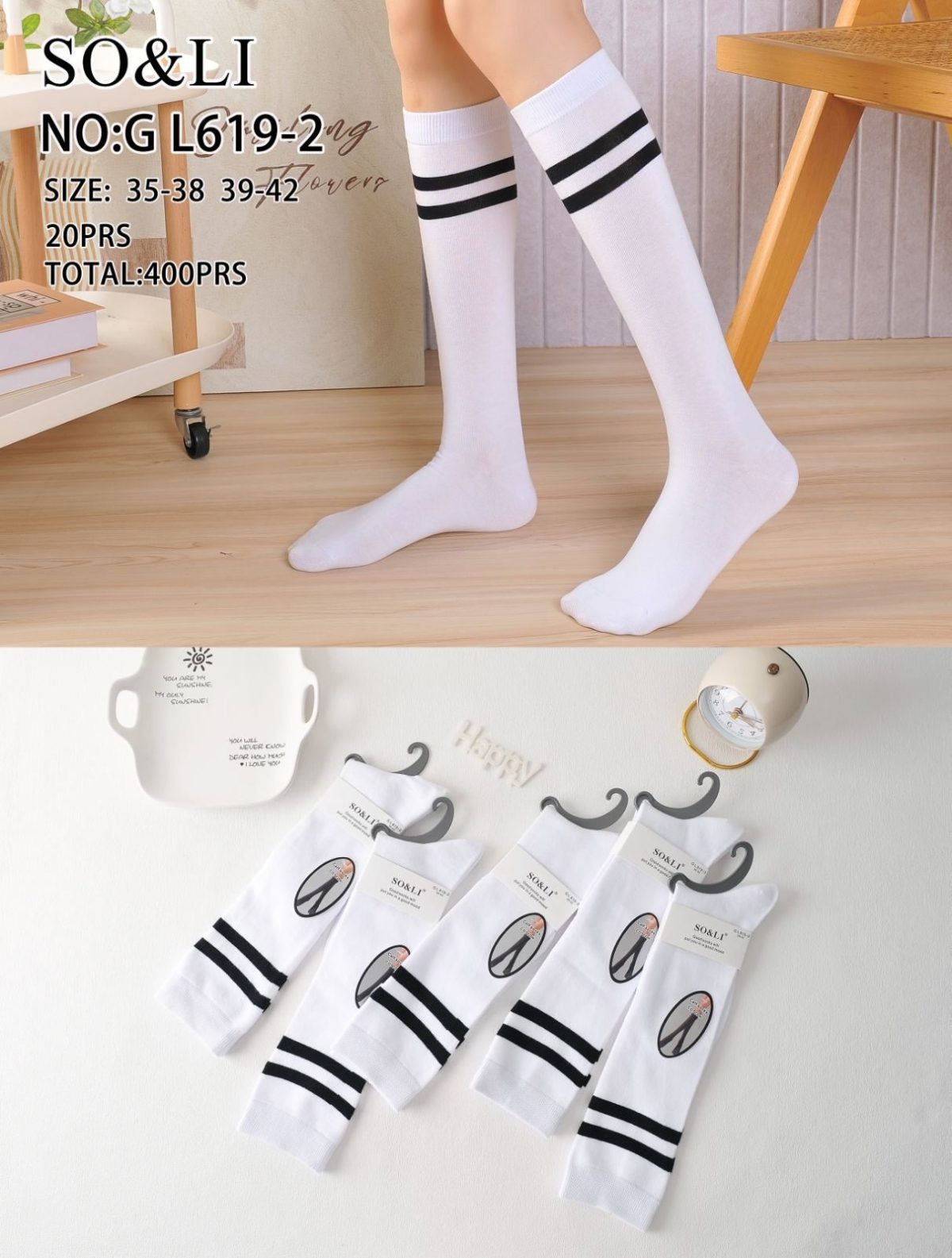 SKARPETY DAMSKIE .SIZE: 35-42_ (20PAR/PACZKA) KOLOR JAK NA ZDZIĘCIU 9411666