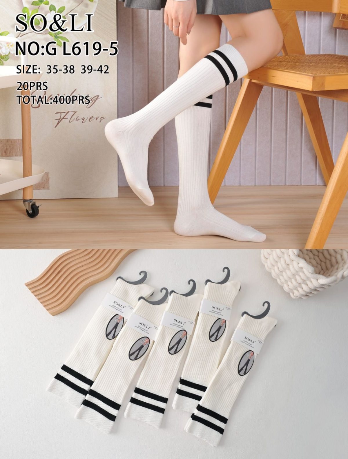 SKARPETY DAMSKIE .SIZE: 35-42_ (20PAR/PACZKA) KOLOR JAK NA ZDZIĘCIU 9411670
