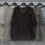 Bluzki Damskie Włoskie _ size uni _paczka 6szt_mix  kolor 9411873