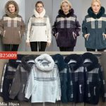 Futro Damskie Włoskie _ size uni _paczka 10szt_mix kolor 9411909