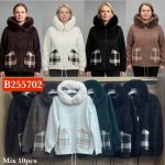 Futro Damskie Włoskie _ size uni _paczka 10szt_mix kolor 9411913