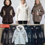 Futro Damskie Włoskie _ size uni _paczka 10szt_mix kolor 9411914