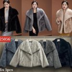 Futro Damskie Włoskie _ size uni _paczka 5szt_mix kolor 9411936
