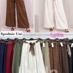 Spodnie Damskie Włoskie _ size uni _paczka 6szt_mix kolor 9412057