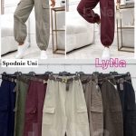 Spodnie Damskie Włoskie _ size uni _paczka 6szt_mix  kolor 9412060