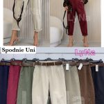Spodnie Damskie Włoskie _ size uni _paczka 6szt_mix kolor 9412068