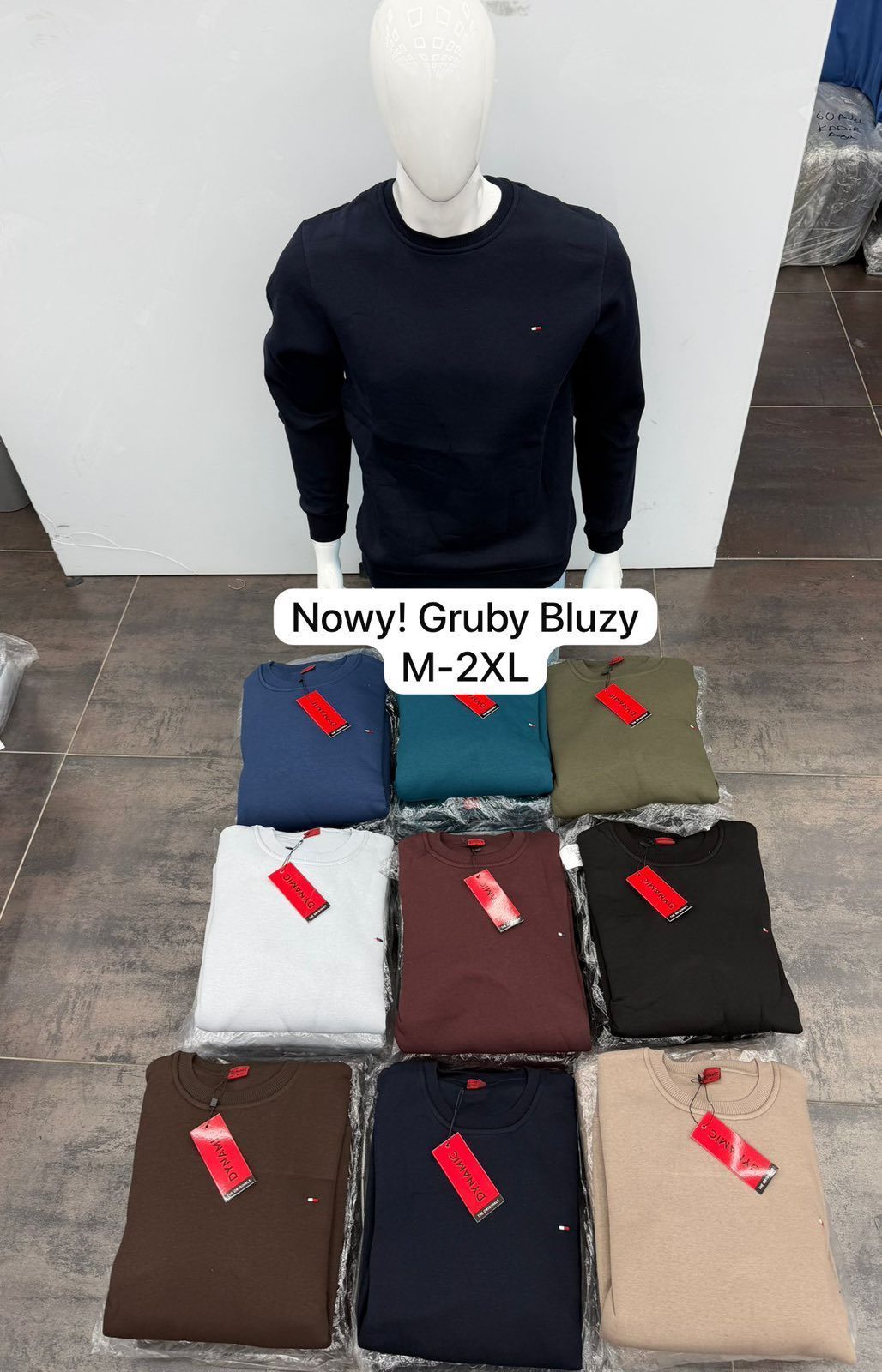 Bluzy MĘSKA _ size m-2xl _paczka 12szt_mix kolor 9412867