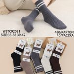 SKARPETY DAMSKIE .SIZE: 35-42_ (40PAR/PACZKA) KOLOR JAK NA ZDZIĘCIU 9413126