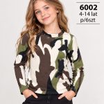 Bluzka DZIECIĘCA size 4-14 lat_ paczka 6szt _1 kolor 9413864