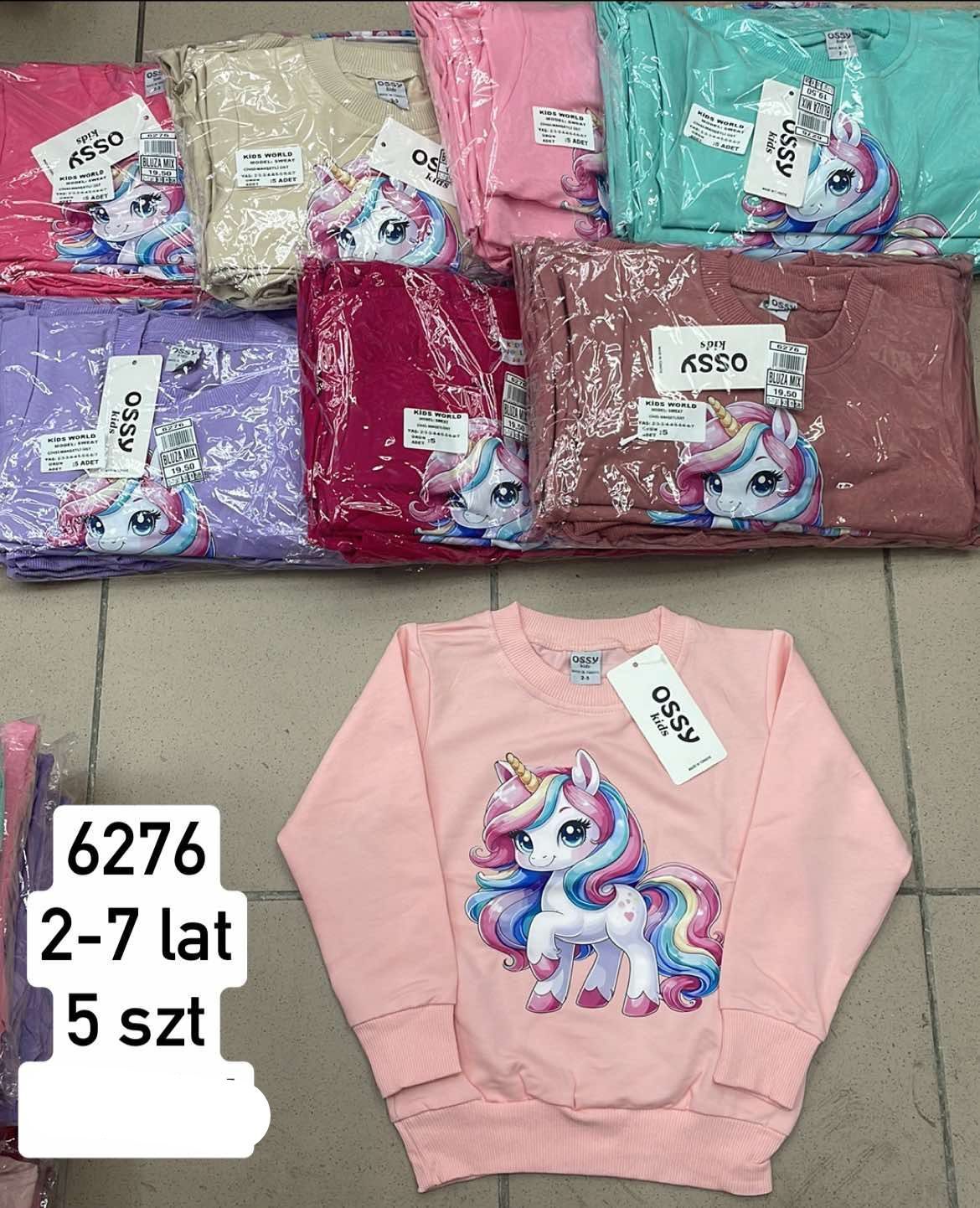 Bluzy DZIECIĘCA size 2-7 lat_ paczka 5szt _1 kolor 9413888