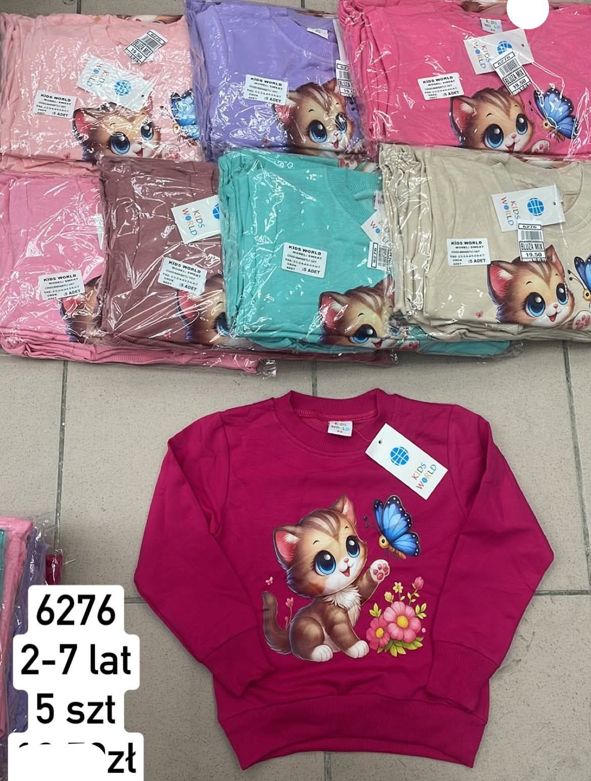 Bluzy DZIECIĘCA size 2-7 lat_ paczka 5szt _1 kolor 9413897