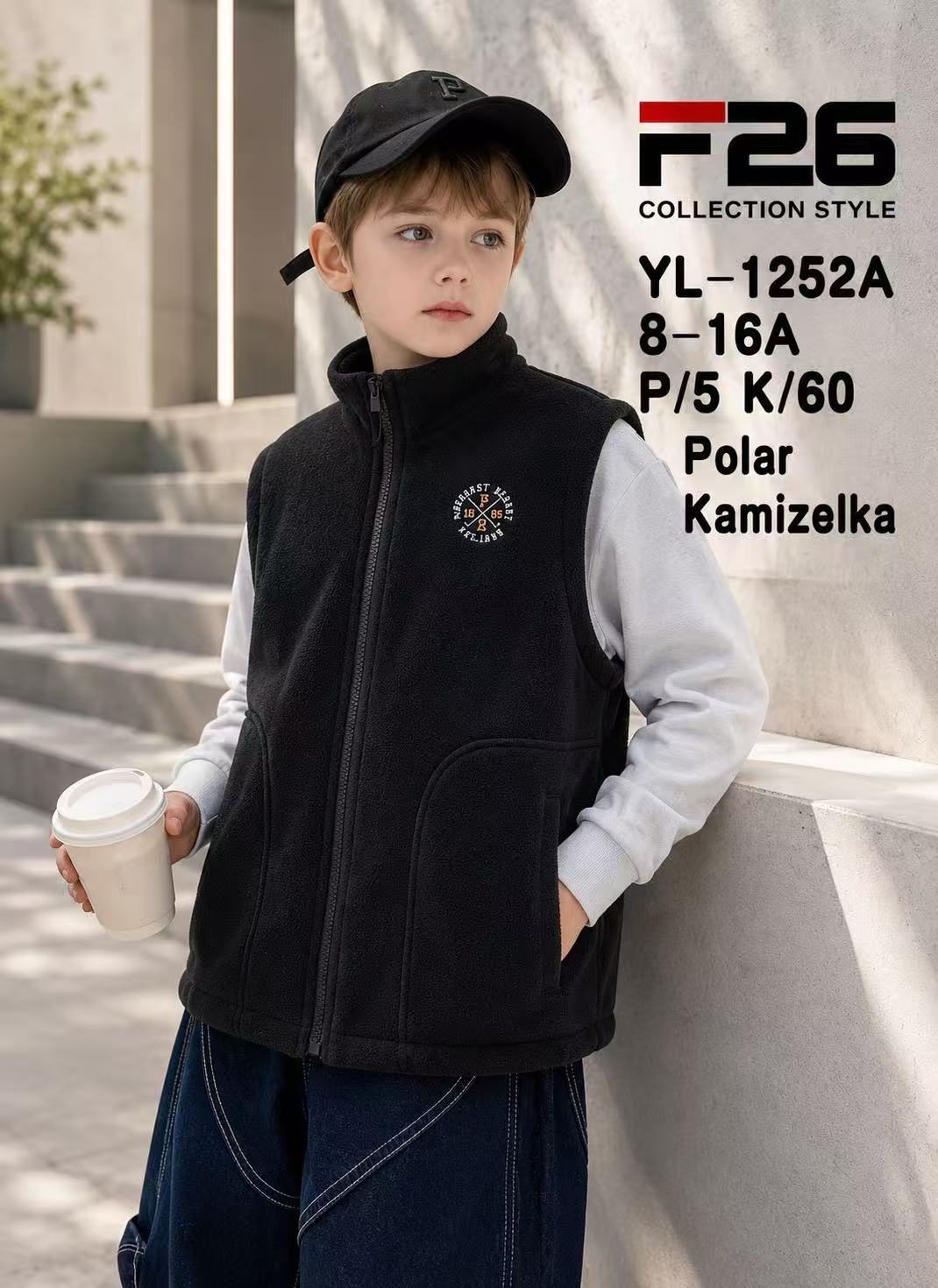 Kamizelki DZIECIĘCA size 8-16 lat_ paczka 5szt _1 kolor 9413898