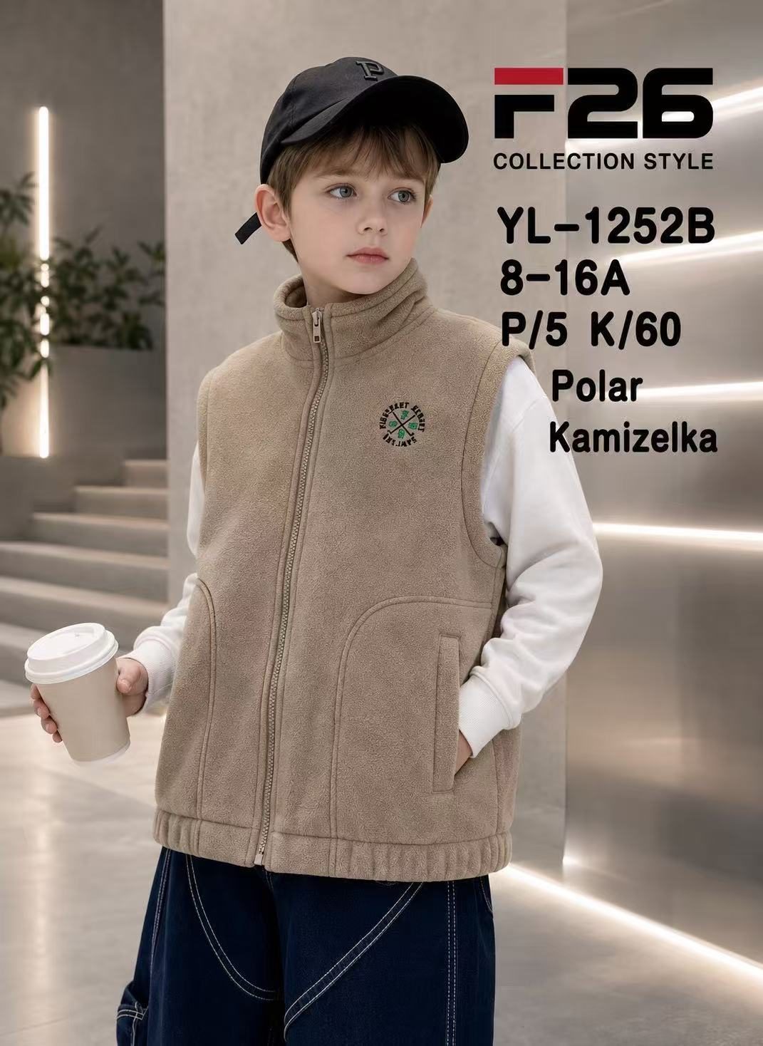 Kamizelki DZIECIĘCA size 8-16 lat_ paczka 5szt _1 kolor 9413899