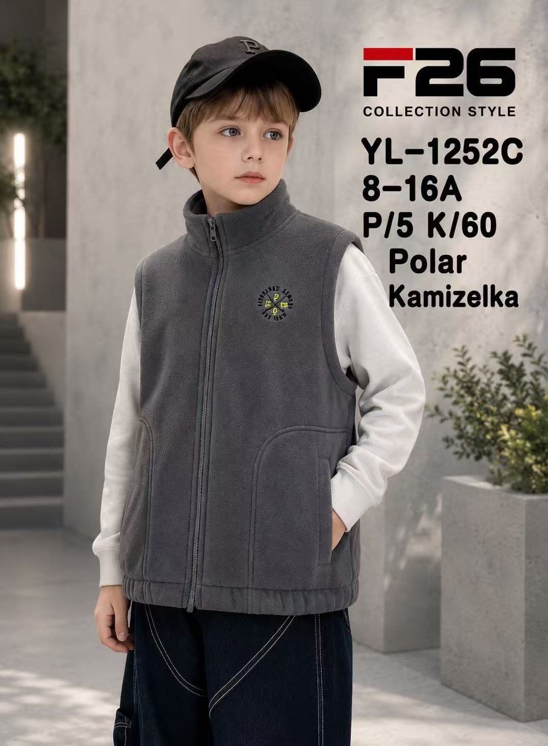 Kamizelki DZIECIĘCA size 8-16 lat_ paczka 5szt _1 kolor 9413901