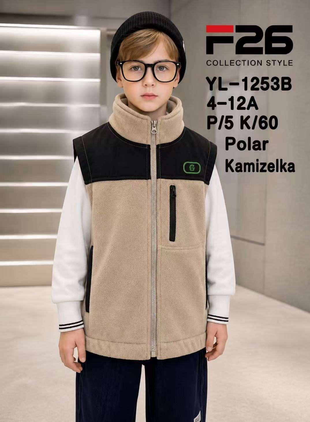 Kamizelki DZIECIĘCA size 4-12 lat_ paczka 5szt _1 kolor 9413902