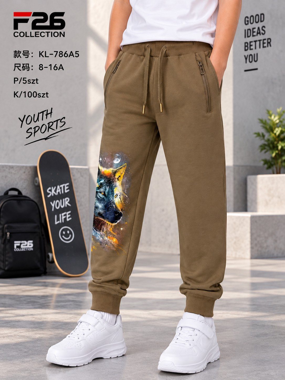 Spodnie DZIECIĘCA size 8-16 lat_ paczka 5szt _1 kolor 9413914