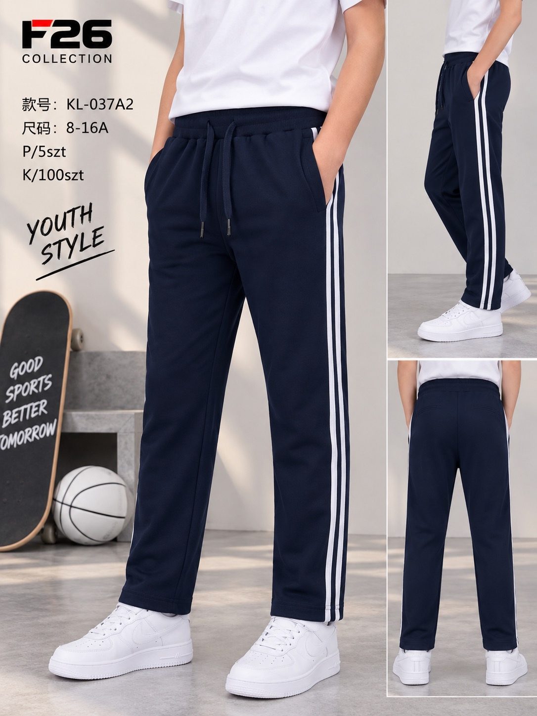 Spodnie DZIECIĘCA size 8-16 lat_ paczka 5szt _1 kolor 9413916