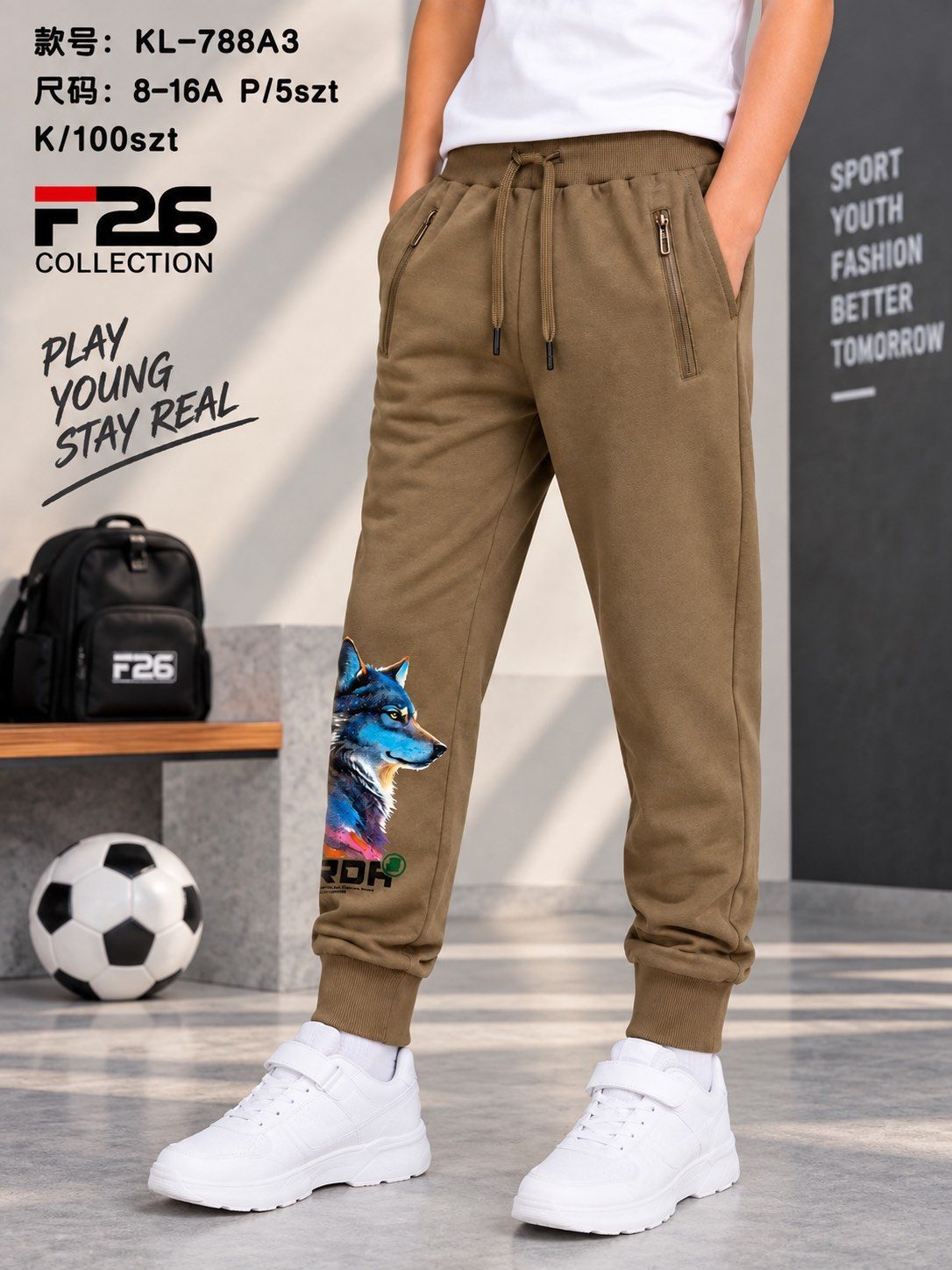 Spodnie DZIECIĘCA size 8-16 lat_ paczka 5szt _1 kolor 9413920