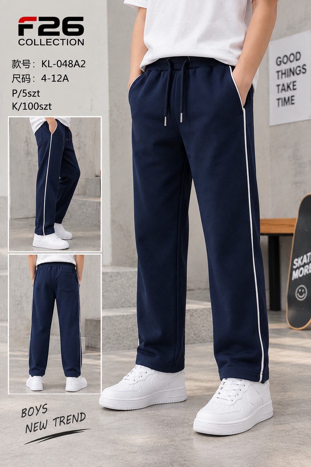 Spodnie DZIECIĘCA size 4-12 lat_ paczka 5szt _1 kolor 9413923