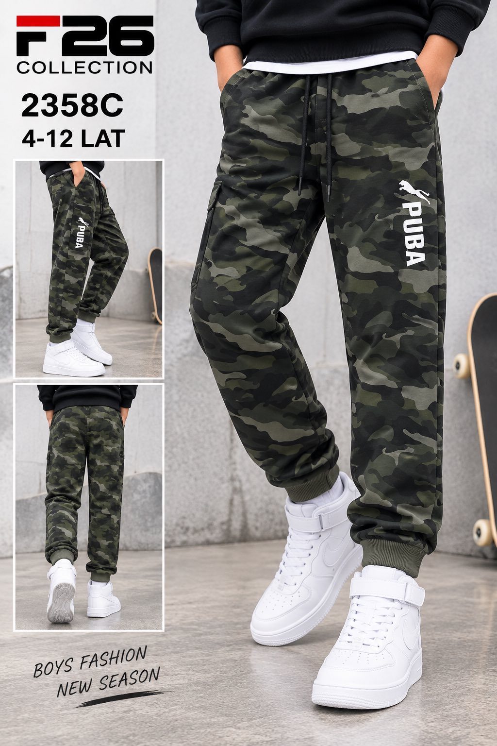 Spodnie DZIECIĘCA size 4-12 lat_ paczka 5szt _1 kolor 9413924