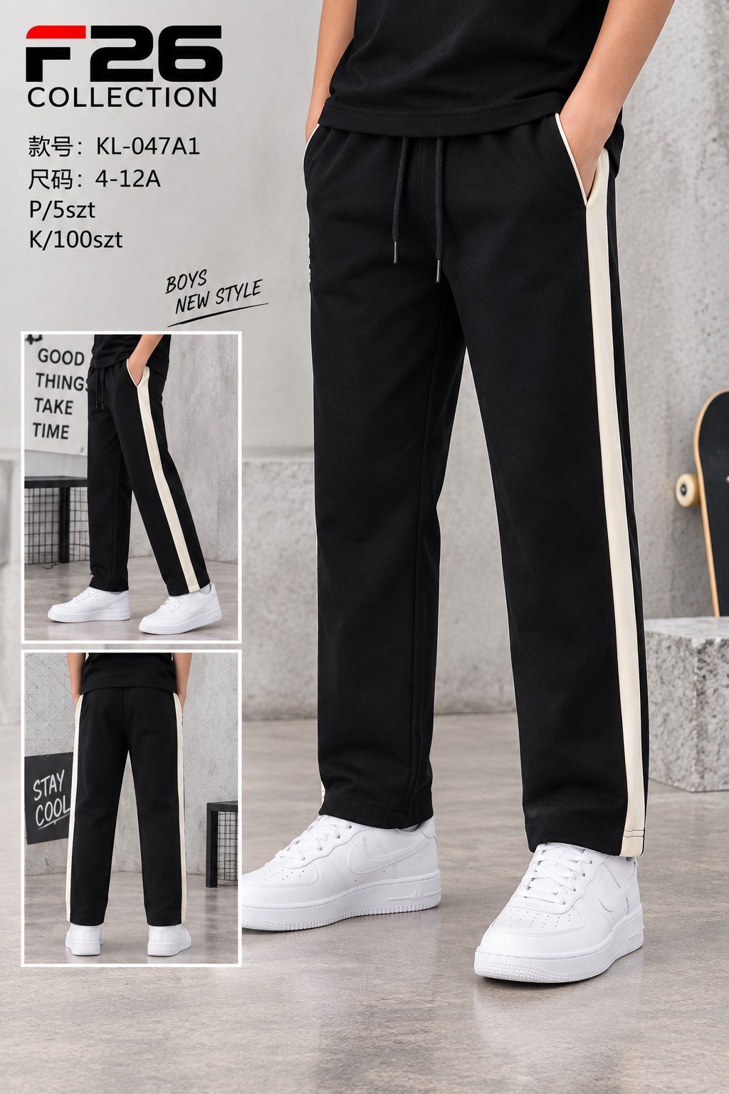 Spodnie DZIECIĘCA size 4-12 lat_ paczka 5szt _1 kolor 9413930