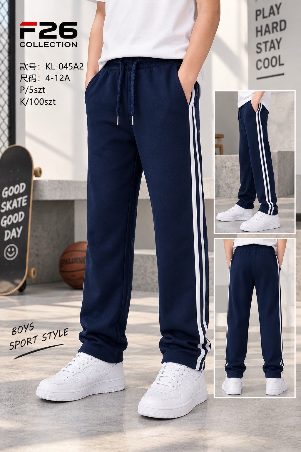 Spodnie DZIECIĘCA size 4-12 lat_ paczka 5szt _1 kolor 9413932