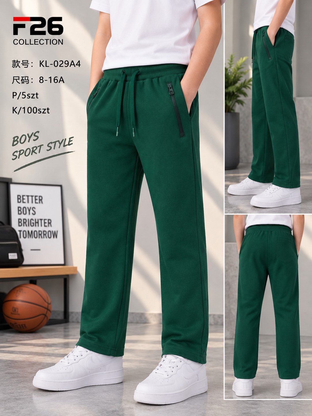 Spodnie DZIECIĘCA size 8-16 lat_ paczka 5szt _1 kolor 9413933