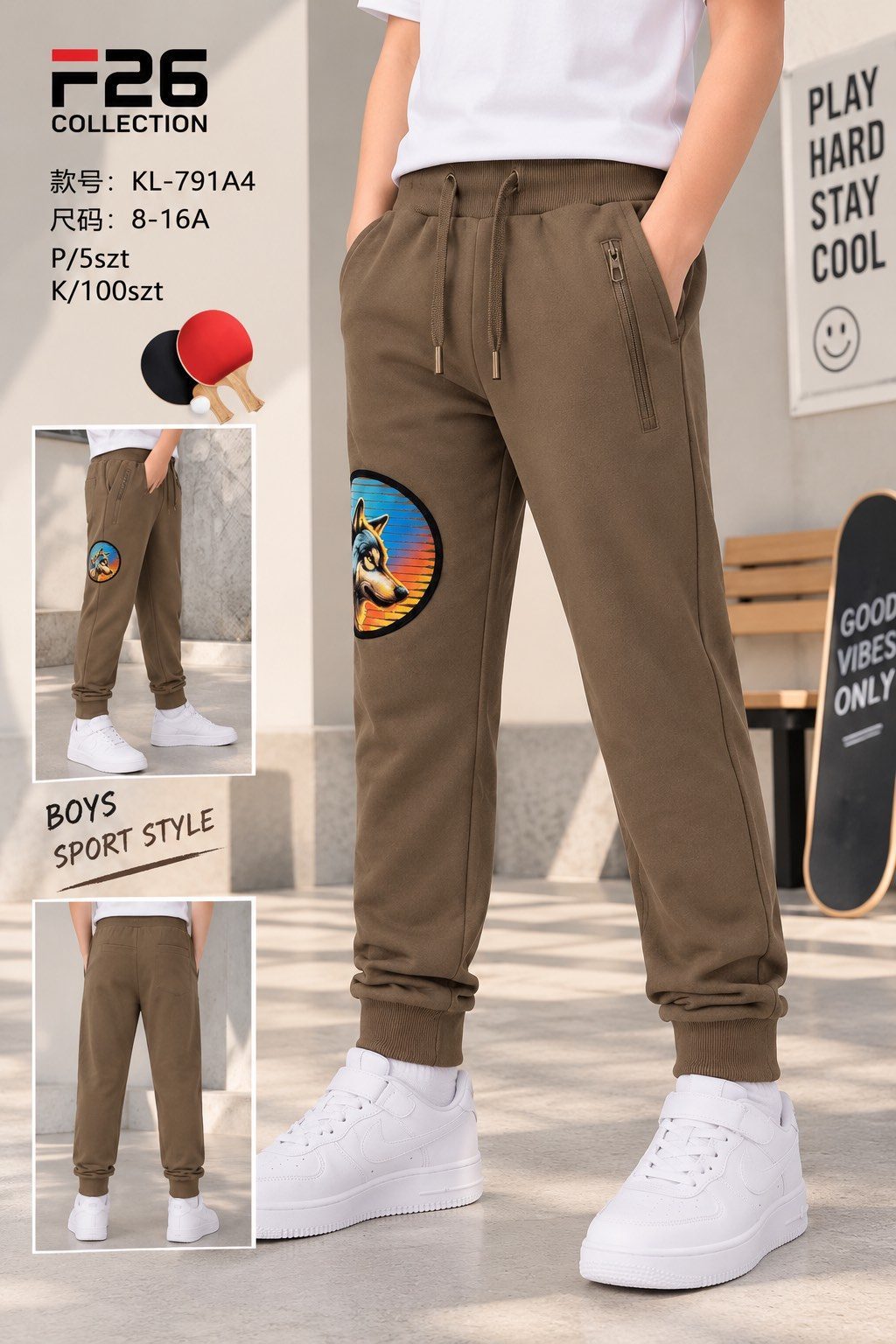 Spodnie DZIECIĘCA size 8-16 lat_ paczka 5szt _1 kolor 9413938
