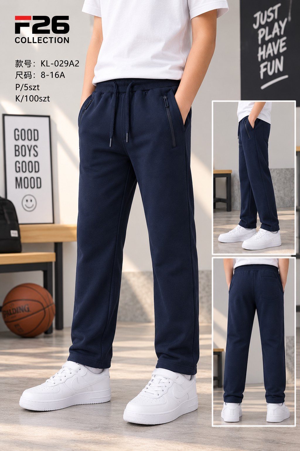 Spodnie DZIECIĘCA size 8-16 lat_ paczka 5szt _1 kolor 9413939