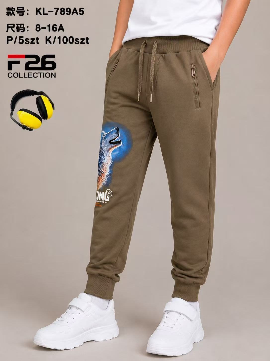 Spodnie DZIECIĘCA size 8-16 lat_ paczka 5szt _1 kolor 9413941